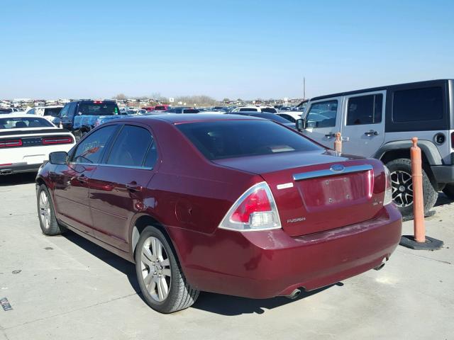 3FAHP08147R107290 - 2007 FORD FUSION SEL RED photo 3