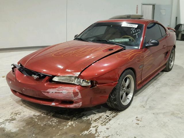 1FALP42X1TF216117 - 1996 FORD MUSTANG GT RED photo 2