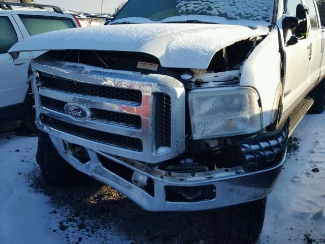 1FTWW31P55EB05858 - 2005 FORD F350 SRW S WHITE photo 10