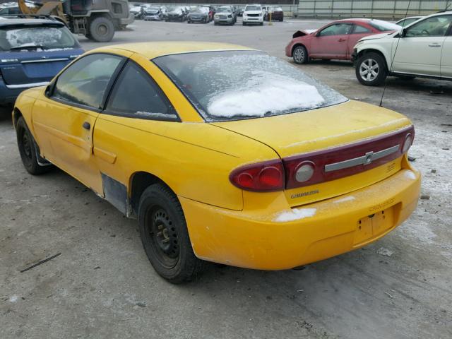 1G1JC12FX37219765 - 2003 CHEVROLET CAVALIER YELLOW photo 3