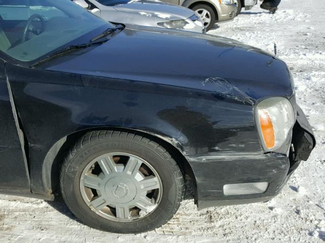 1G6KD54Y13U250356 - 2003 CADILLAC DEVILLE BLACK photo 9