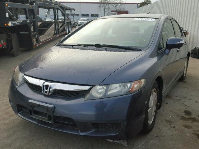 JHMFA36259S000576 - 2009 HONDA CIVIC HYBR GRAY photo 2