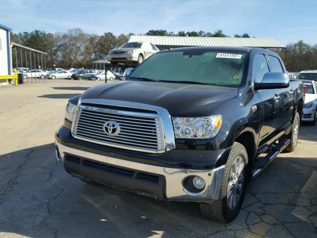 5TFFY5F10CX119534 - 2012 TOYOTA TUNDRA CRE BLACK photo 2