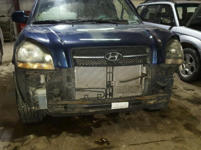 KM8JN72DX6U258862 - 2006 HYUNDAI TUCSON GLS BLUE photo 10