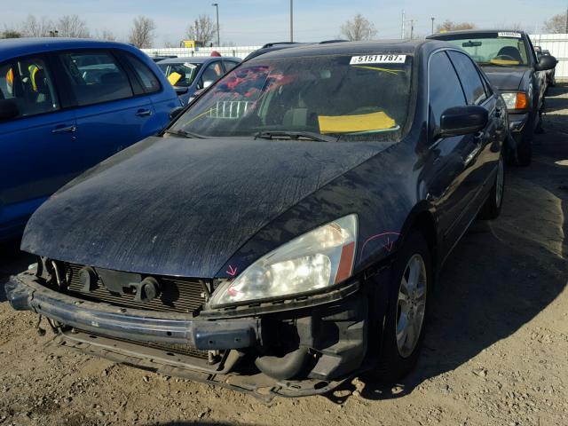 1HGCM56757A047081 - 2007 HONDA ACCORD EX BLUE photo 2