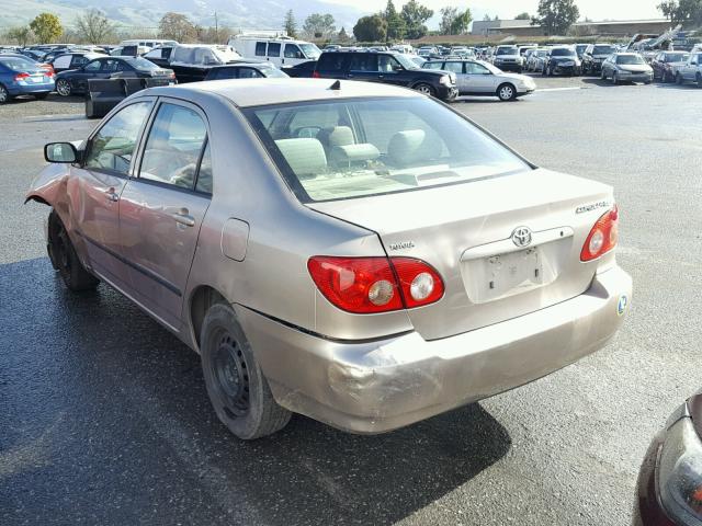 1NXBR32E85Z441024 - 2005 TOYOTA COROLLA CE BEIGE photo 3