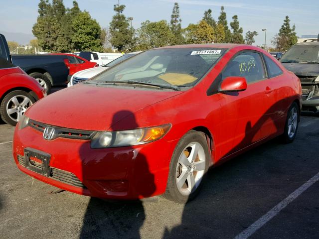 2HGFG11816H538762 - 2006 HONDA CIVIC EX RED photo 2