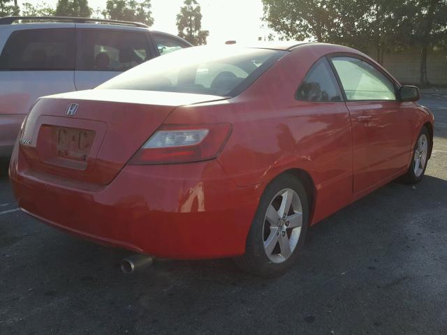 2HGFG11816H538762 - 2006 HONDA CIVIC EX RED photo 4