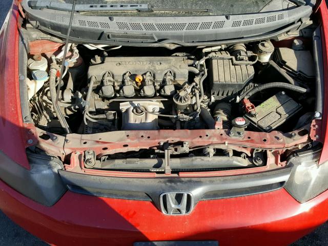 2HGFG11816H538762 - 2006 HONDA CIVIC EX RED photo 7