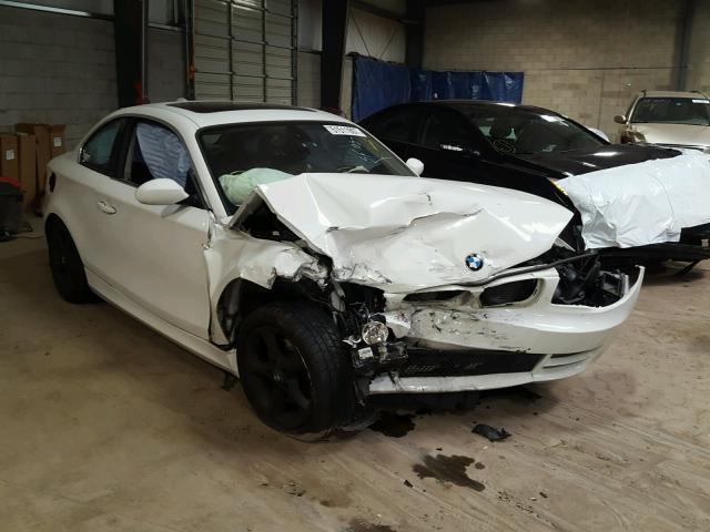 WBAUP73569VK76581 - 2009 BMW 128 I WHITE photo 1