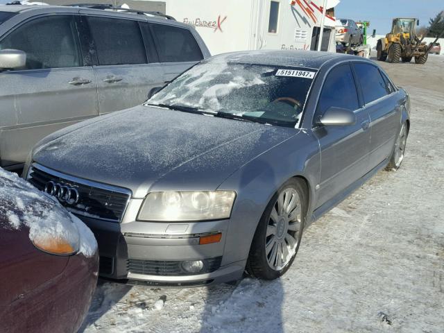 WAUML44EX5N001346 - 2005 AUDI A8 L QUATT GRAY photo 2