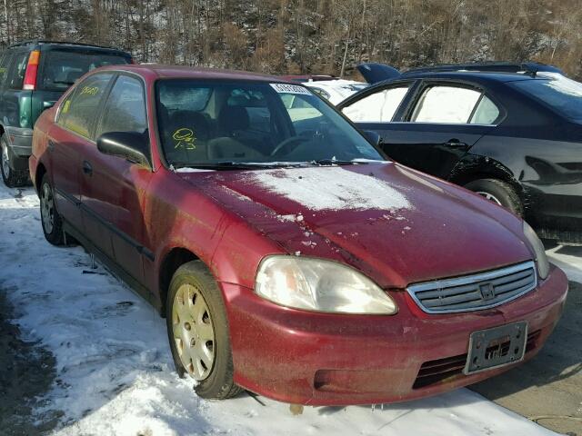 1HGEJ6675XL032480 - 1999 HONDA CIVIC LX RED photo 1