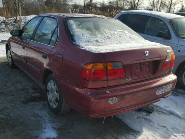 1HGEJ6675XL032480 - 1999 HONDA CIVIC LX RED photo 3