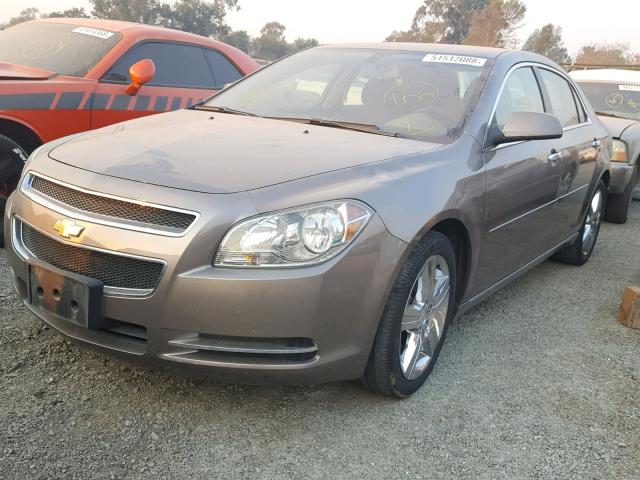 1G1ZC5E0XCF230918 - 2012 CHEVROLET MALIBU 1LT BROWN photo 2