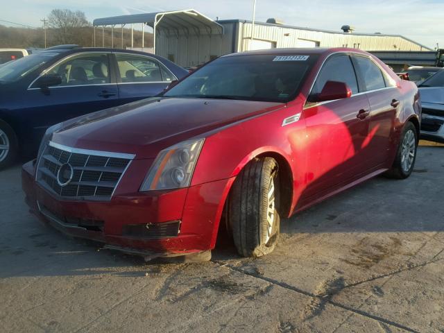 1G6DG5EG1A0120328 - 2010 CADILLAC CTS LUXURY RED photo 2