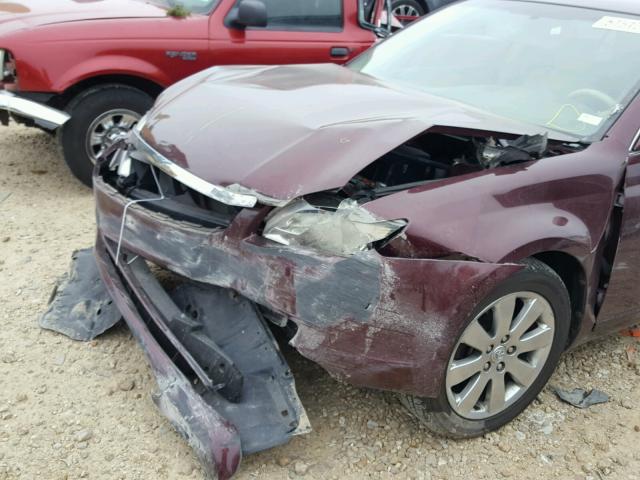 4T1BK36B05U026607 - 2005 TOYOTA AVALON XL MAROON photo 9