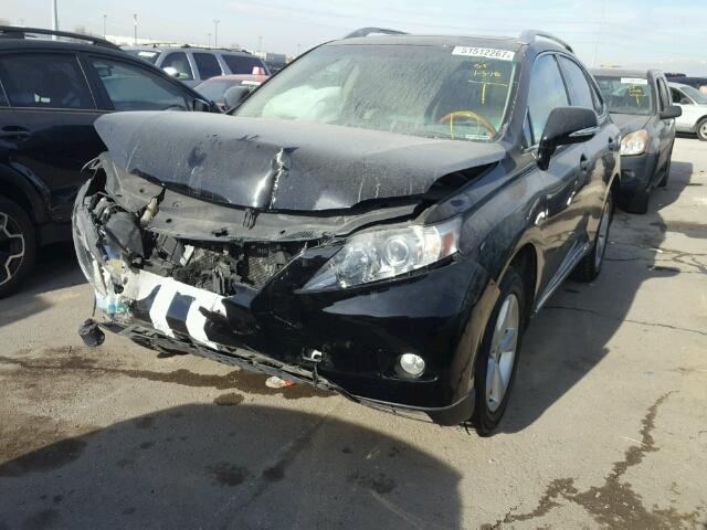 2T2BK1BA7AC070158 - 2010 LEXUS RX 350 BLACK photo 2