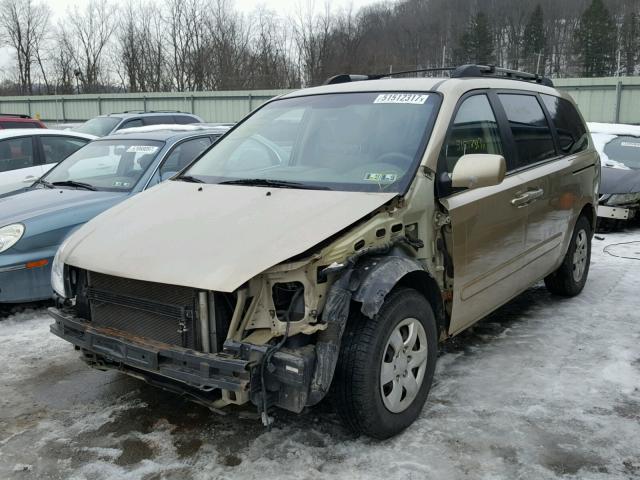 KNDMB233176148453 - 2007 KIA SEDONA EX GOLD photo 2