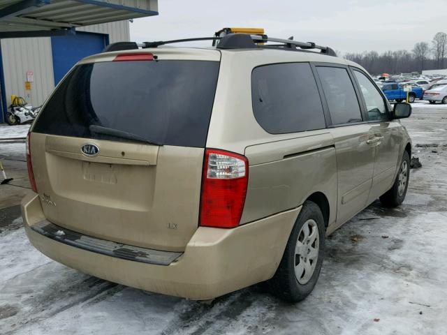 KNDMB233176148453 - 2007 KIA SEDONA EX GOLD photo 4