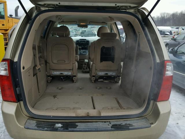 KNDMB233176148453 - 2007 KIA SEDONA EX GOLD photo 9