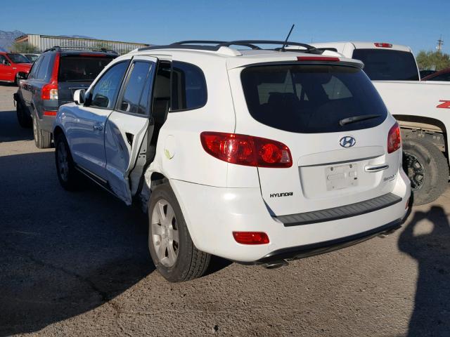 5NMSH13E27H063982 - 2007 HYUNDAI SANTA FE S WHITE photo 3