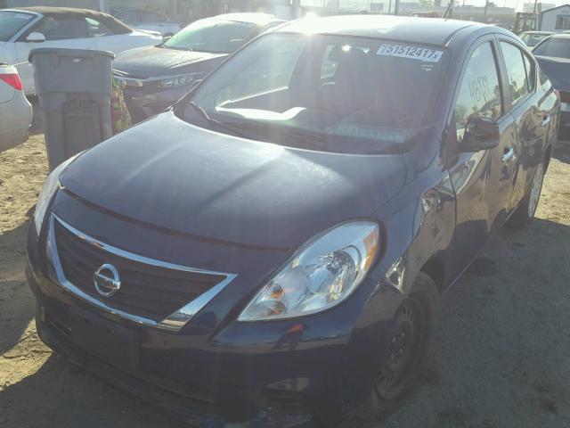 3N1CN7APXCL817263 - 2012 NISSAN VERSA S BLUE photo 2