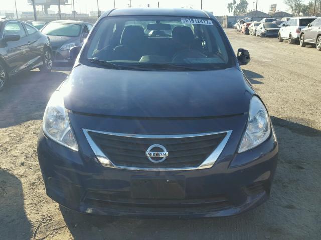 3N1CN7APXCL817263 - 2012 NISSAN VERSA S BLUE photo 9