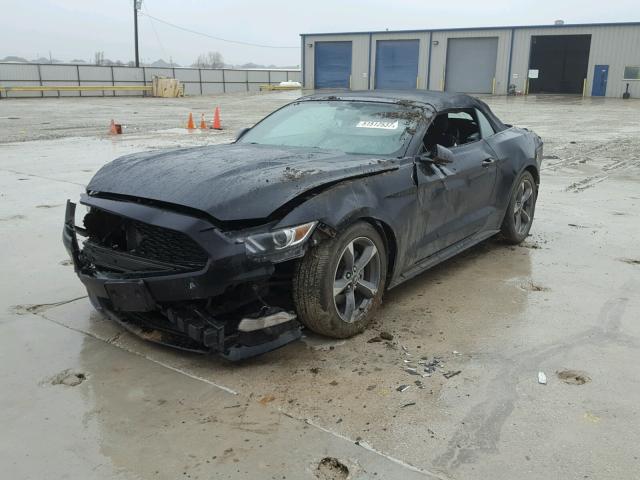 1FATP8EM8G5299601 - 2016 FORD MUSTANG BLACK photo 2