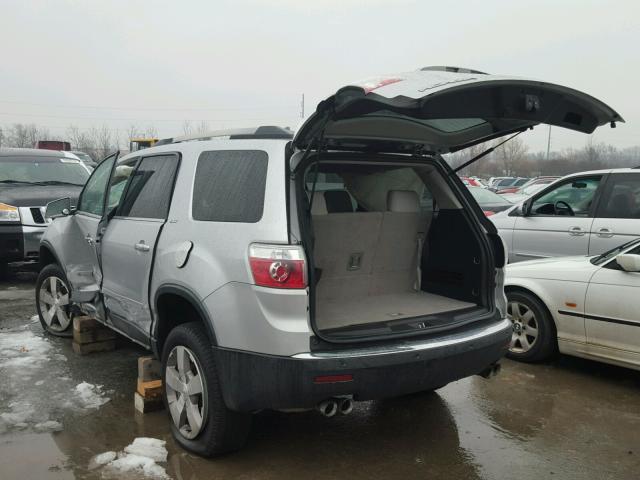1GKLRMEDXAJ109507 - 2010 GMC ACADIA SLT ვერცხლისფერი ფოტო 3