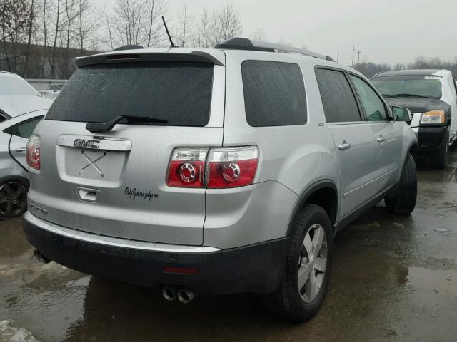 1GKLRMEDXAJ109507 - 2010 GMC ACADIA SLT ვერცხლისფერი ფოტო 4