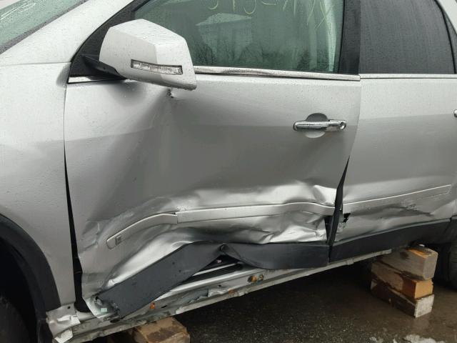 1GKLRMEDXAJ109507 - 2010 GMC ACADIA SLT ვერცხლისფერი ფოტო 9