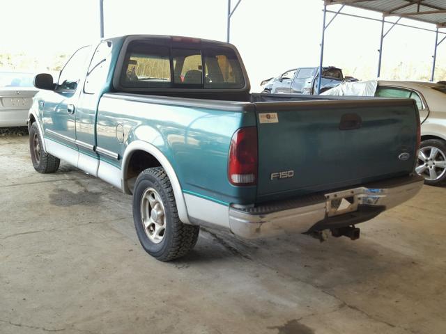 1FTDX1763VNA38877 - 1997 FORD F150 GREEN photo 3