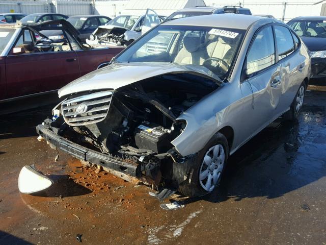 KMHDU46D38U424554 - 2008 HYUNDAI ELANTRA GL SILVER photo 2