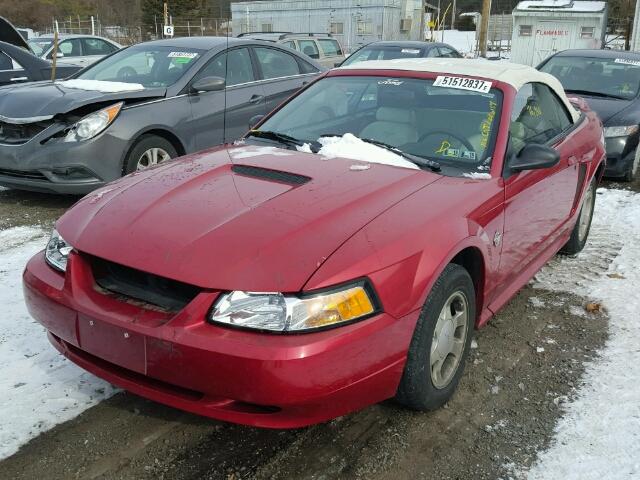 1FAFP4447XF133720 - 1999 FORD MUSTANG RED photo 2