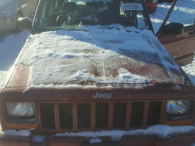 1J4FJ68S7WL229213 - 1998 JEEP CHEROKEE S RED photo 7