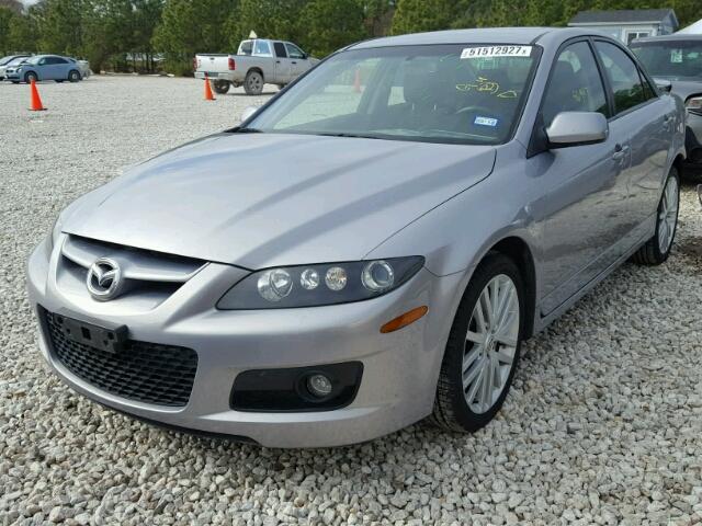 JM1GG12L871109902 - 2007 MAZDA SPEED 6 SILVER photo 2