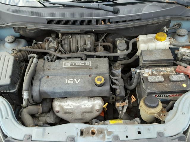 KL1TD56667B100247 - 2007 CHEVROLET AVEO BASE BLUE photo 7