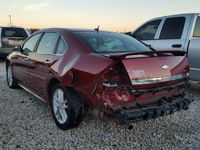 2G1WC5EM2A1213671 - 2010 CHEVROLET IMPALA LTZ MAROON photo 3