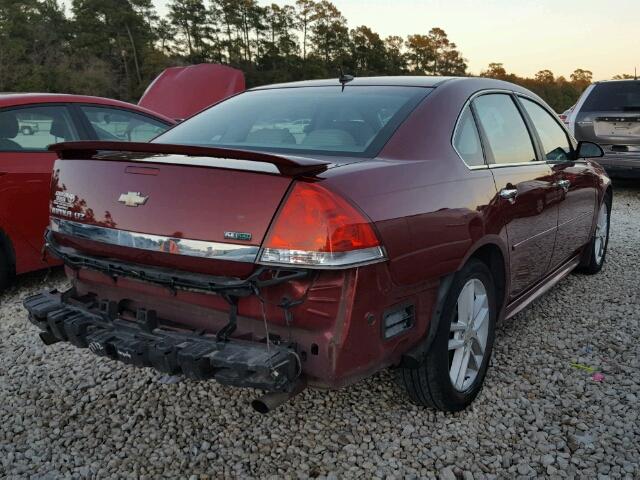 2G1WC5EM2A1213671 - 2010 CHEVROLET IMPALA LTZ MAROON photo 4