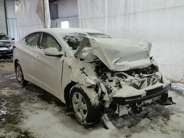 5NPDH4AE0FH602873 - 2015 HYUNDAI ELANTRA SE WHITE photo 1