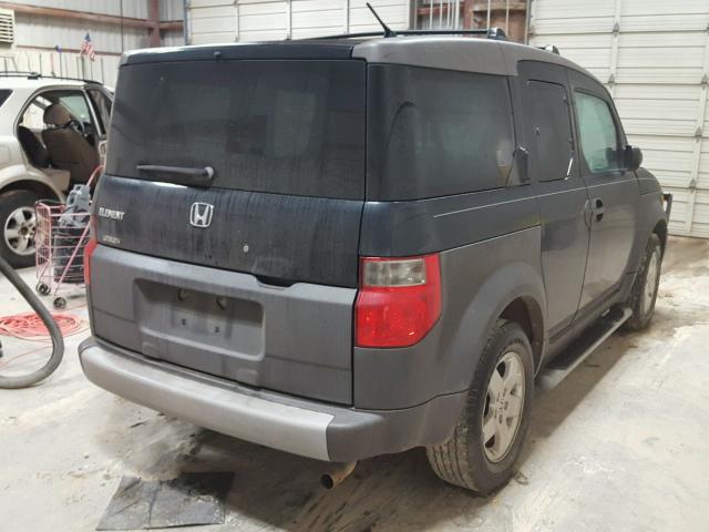 5J6YH18504L016313 - 2004 HONDA ELEMENT EX GRAY photo 4