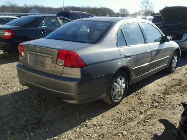 2HGES16524H518185 - 2004 HONDA CIVIC LX SILVER photo 4