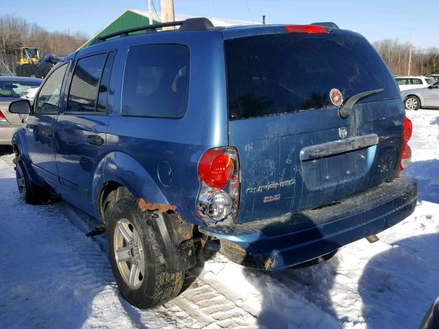 1D4HB48N04F223875 - 2004 DODGE DURANGO SL BLUE photo 3