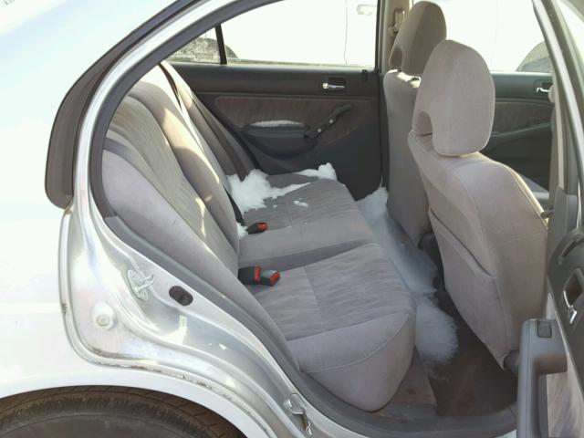 JHMES16505S002494 - 2005 HONDA CIVIC LX SILVER photo 6