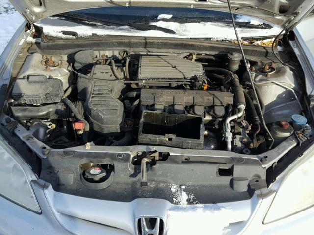 JHMES16505S002494 - 2005 HONDA CIVIC LX SILVER photo 7