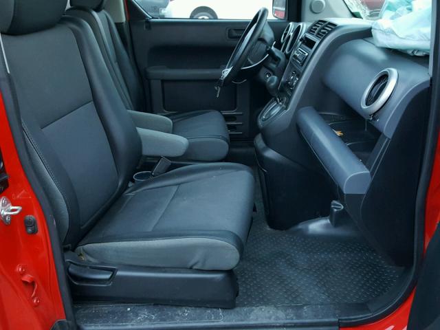 5J6YH28655L019496 - 2005 HONDA ELEMENT EX RED photo 5