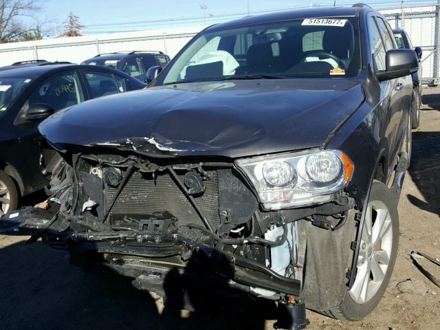 1C4RDJDG2DC698883 - 2013 DODGE DURANGO CR CHARCOAL photo 9