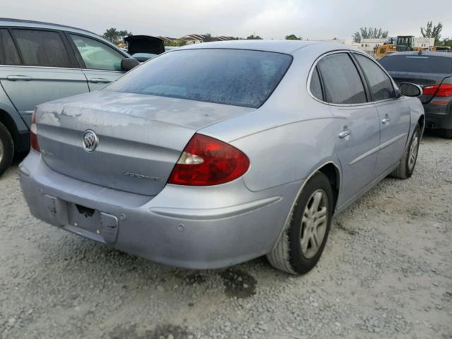 2G4WD532651244218 - 2005 BUICK LACROSSE C SILVER photo 4