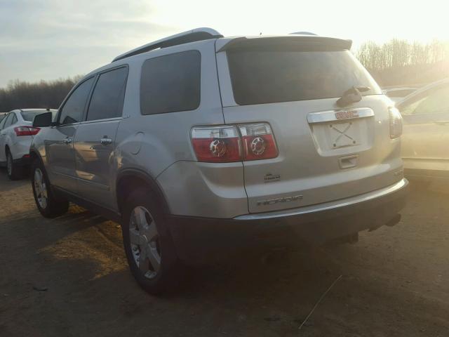 1GKEV33768J283354 - 2008 GMC ACADIA SLT SILVER photo 3