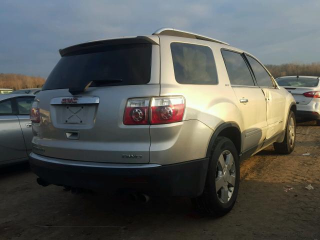 1GKEV33768J283354 - 2008 GMC ACADIA SLT SILVER photo 4